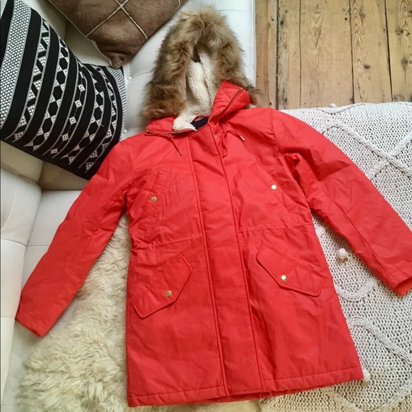 New J Crew Perfect Winter Parka Coat 